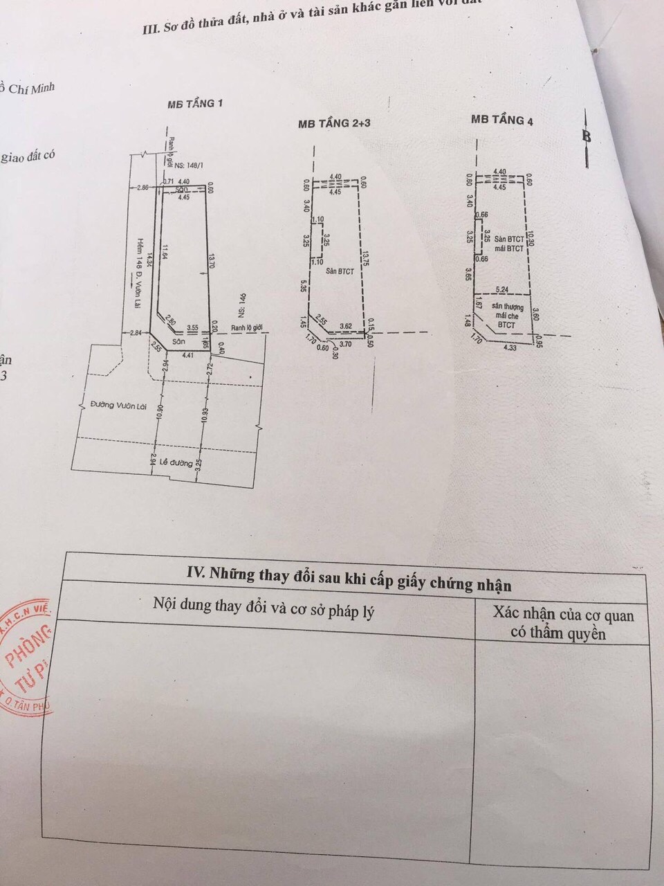 Bán Nhà mặt tiền Vườn Lài 6X17   tóp hậu(4.4) 3.5 tấm