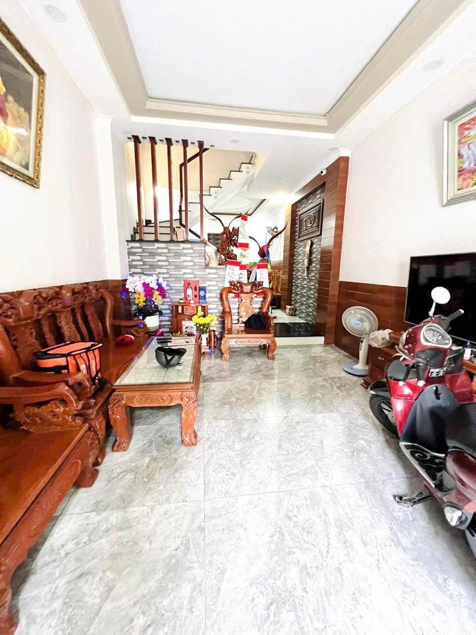 Bán Nhà hẻm Nguyễn Cửu Đàm 4x14m 1 trệt 2 lầu 1 sân thượng 