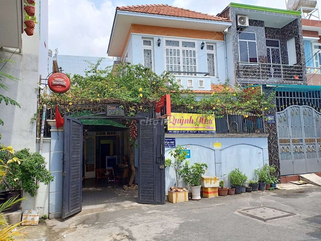 Bán Nhà hẻm Lê Sát 8(9.6)x21 1 lầu,hẻm 6m thông